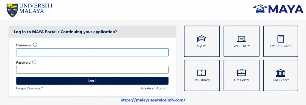 MAYA UM Login